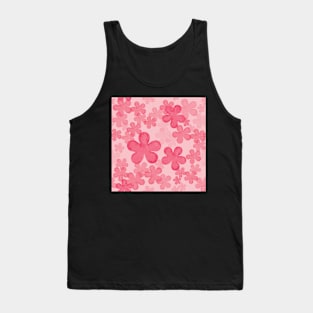 Watercolor Cherry blossom flowers Tank Top